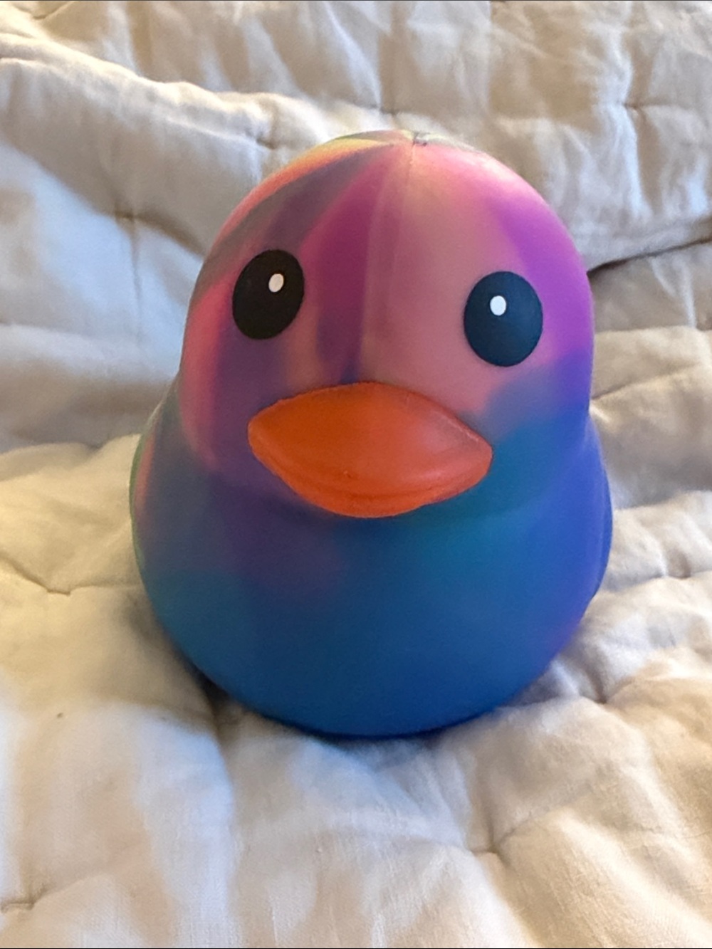 Squeeezy Colorful Tie-Dye Squishy Duck